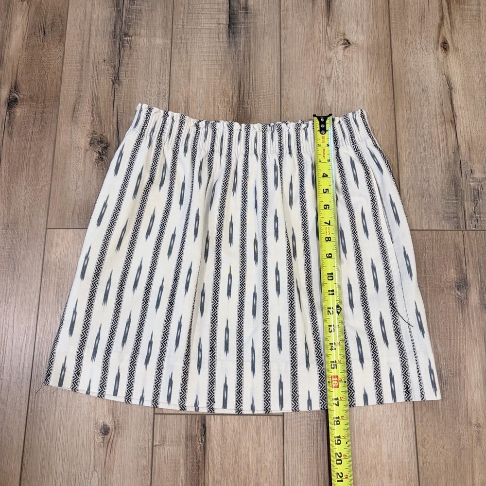 J.Crew Boho Core Tribal Mini Skirt Adjustable Waist Pull On 10 Festival - Picture 6 of 8